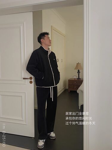 杜小宅家居服男女情侣面包衣休闲运动套装两件套睡衣外穿Dstudio