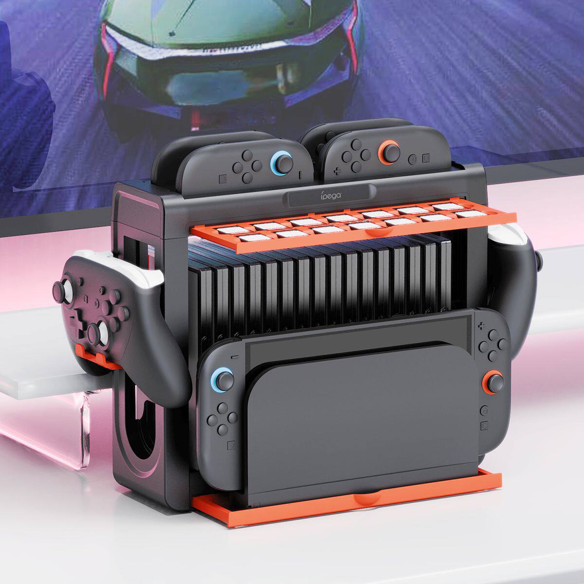 Switch2多功能收纳支架NS2手柄/N·S Pro手柄座充（14+16收纳槽）