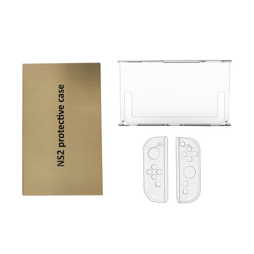 Switch2主机分体式水晶壳Switch 2代游戏机左右手柄透明保护硬壳