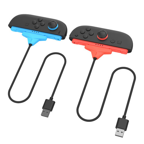新款Switch2 左右手柄充电线3米长NS2手柄尼龙编织充电线2条装