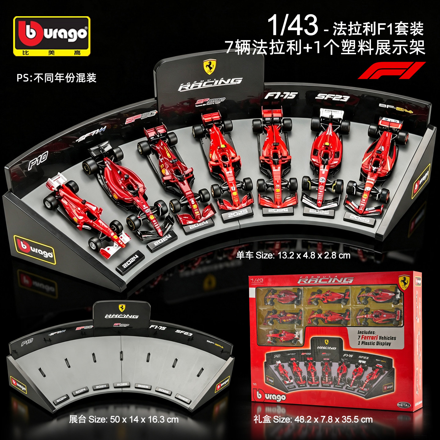 比美高143法拉利F1车模套装
