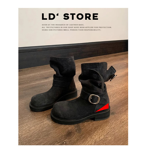 【退换包邮现货秒发】真皮靴子