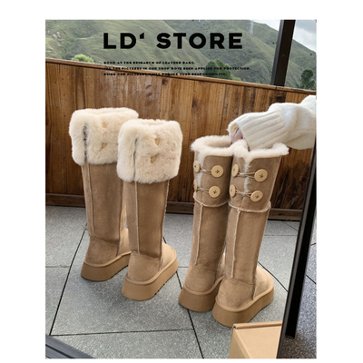 【退换包邮马上发】厚绒雪地靴