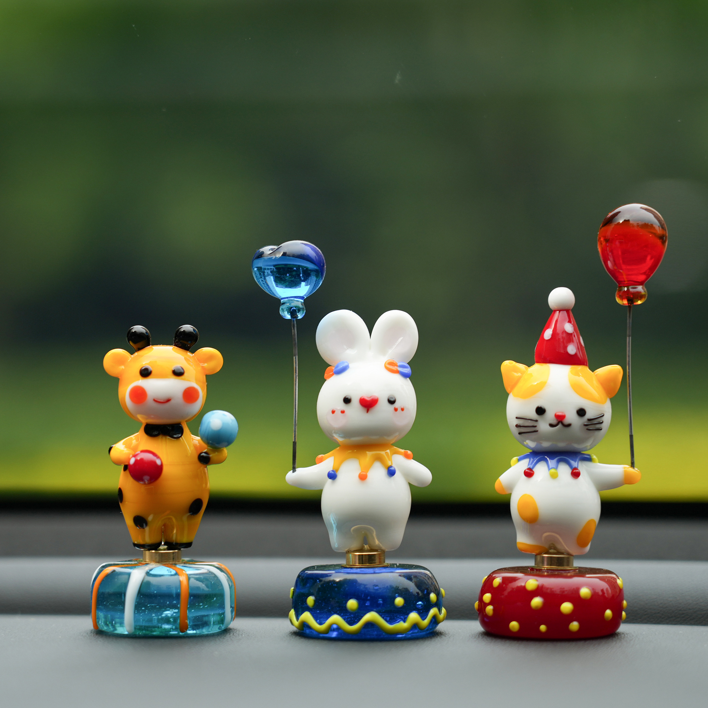 淄博琉璃手作马戏团旋转小动物