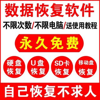 电脑硬盘数据恢复软件U盘sd卡误删除格式化恢复视频照片文件修复