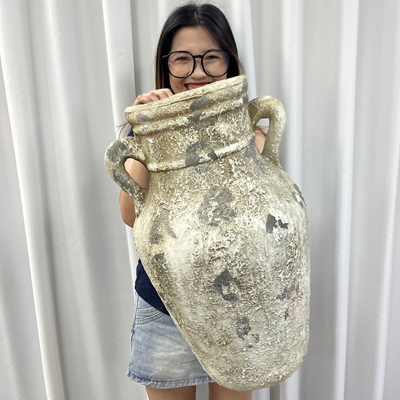 复古大陶罐北欧简约轻奢中古风南法风咖啡厅酒店餐厅民宿专用花盆