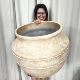 50cm口径复古陶罐诧寂风地中海风格 南法庭院酒店民宿咖啡厅大花盆