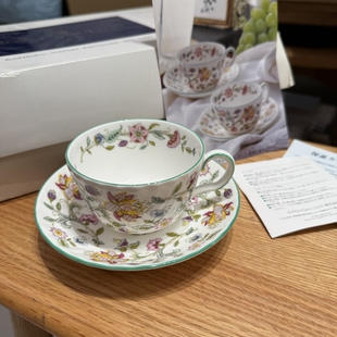 英国明顿Minton经典哈顿庄园系列骨瓷咖啡杯碟 一杯一碟 原盒分出