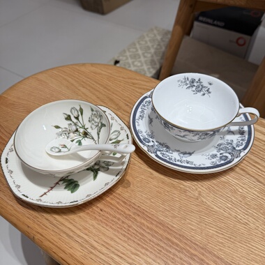 日本Nikko日光Marui阔口骨瓷红茶杯咖啡杯 散瓷特价 全新 约180ml