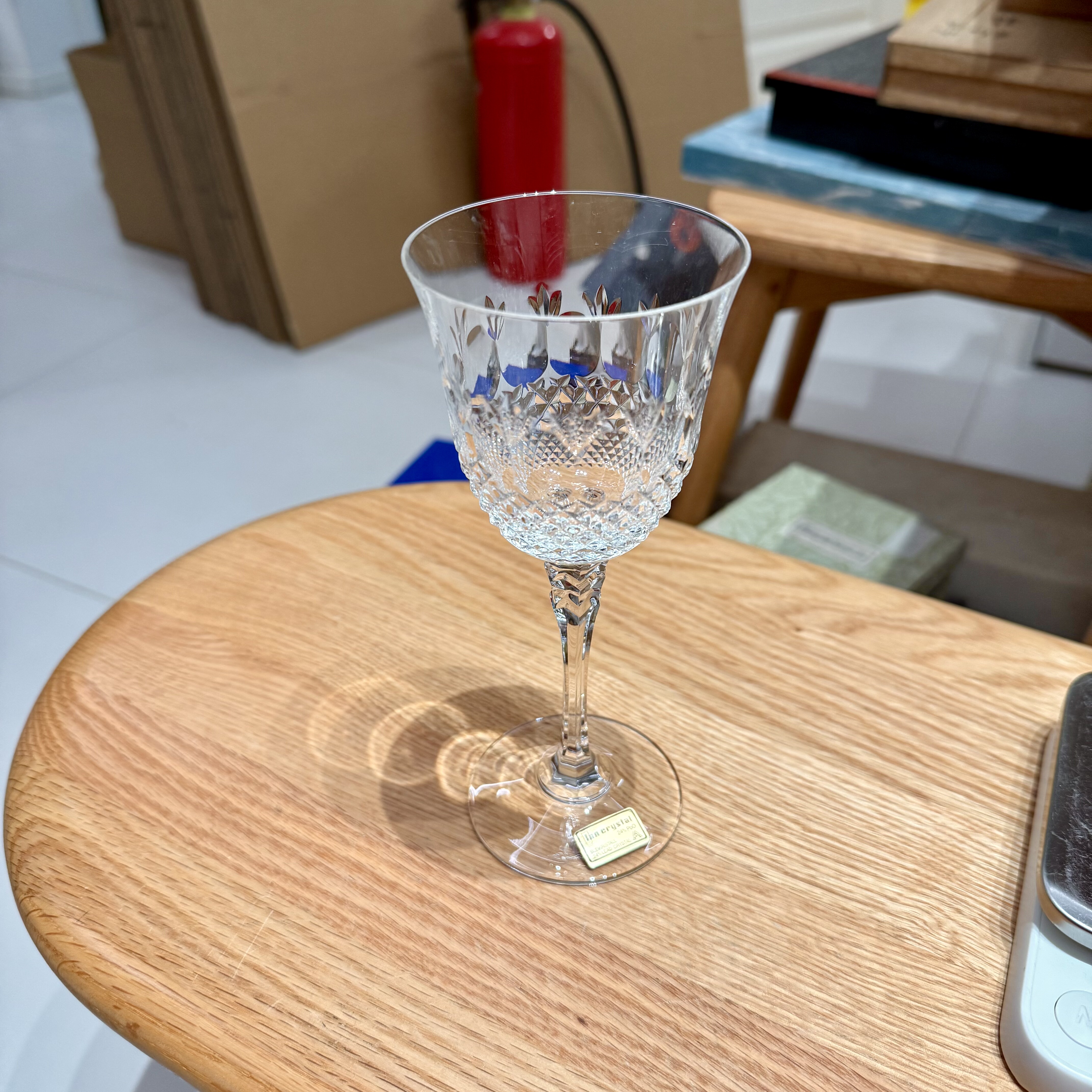 奥地利inn crystal高切工高脚水晶杯红酒杯150ml 单杯 全新
