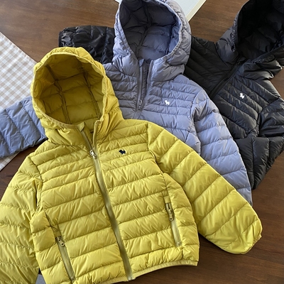 大米淘短款薄款男轻便羽绒服