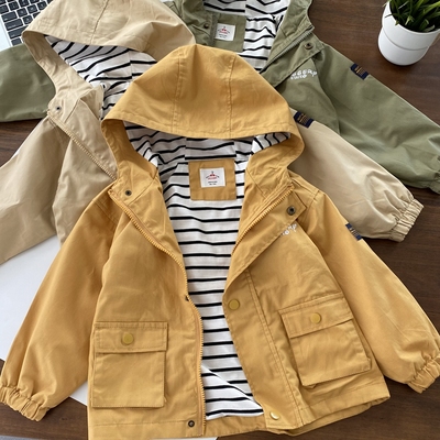 透气不闷水洗棉~山系风衣外套