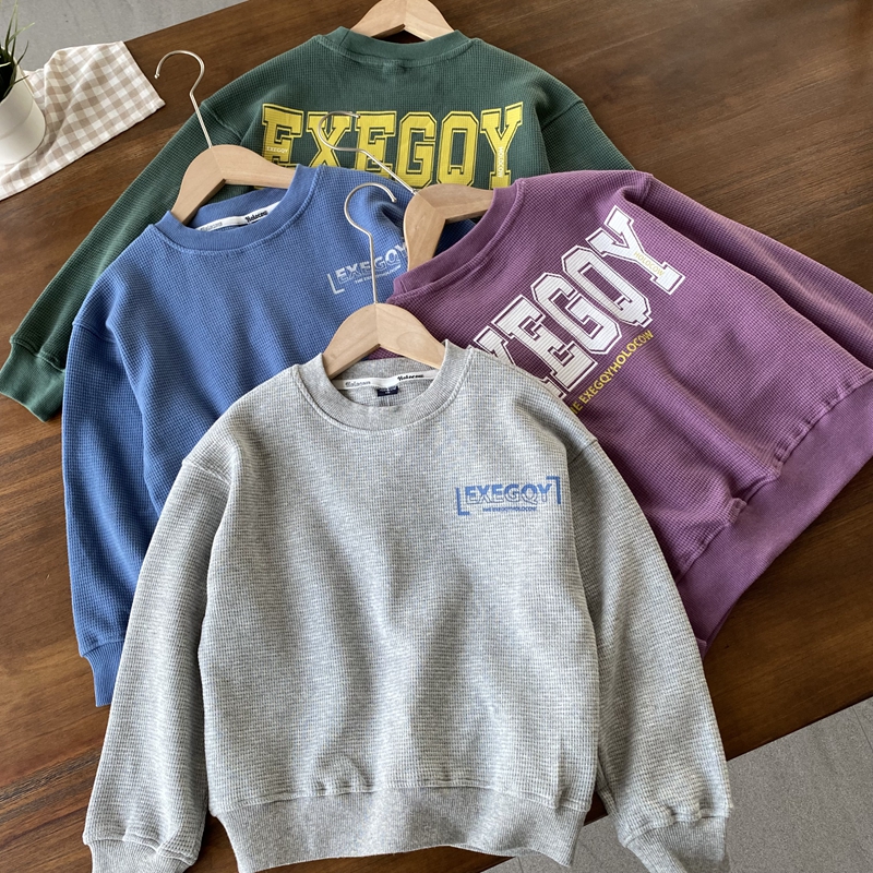 大米淘春秋男纯棉欧美华夫格