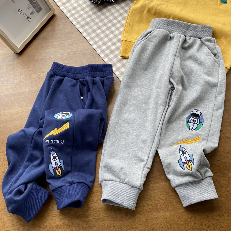 100-160男童秋季新品运动裤