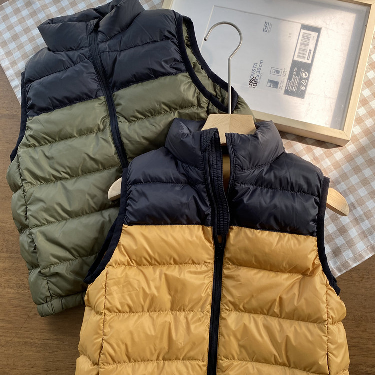 断码福利/白鹅绒/轻暖蓬松/男童小童宝宝外穿羽绒马甲/背心