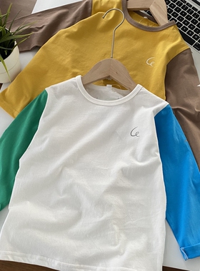 【lemon pouch】糯糯棉 柔软亲肤不易变型 男童纯棉长袖T恤