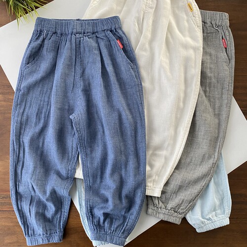 哇塞！太舒服了！儿童纯棉纱布裤