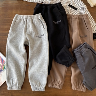 植绒印花长裤 23QK07