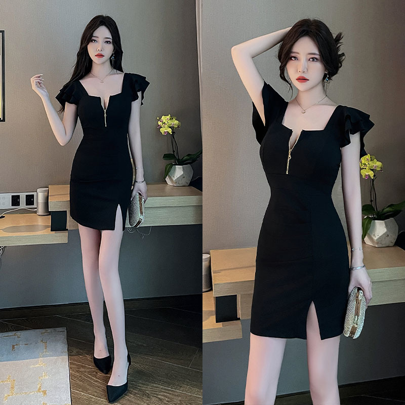 夜总店性感连衣裙子低胸显瘦包臀