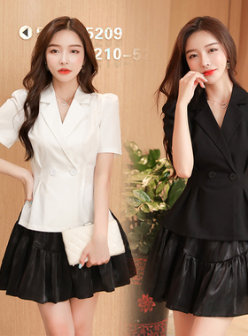 2022新款遮肚显瘦SPA足疗技师洗浴工作服酒店KTV公主百褶裙套装