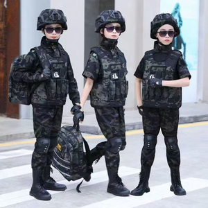 黑鹰迷彩服特种兵服装备玩具套装