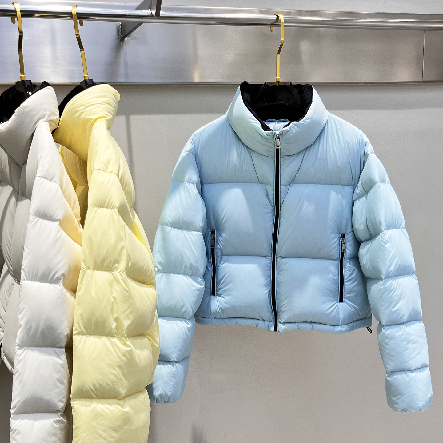 新国标95%白鸭绒 女韩系短款立领肯豆羽绒服加厚小个子面包服外套