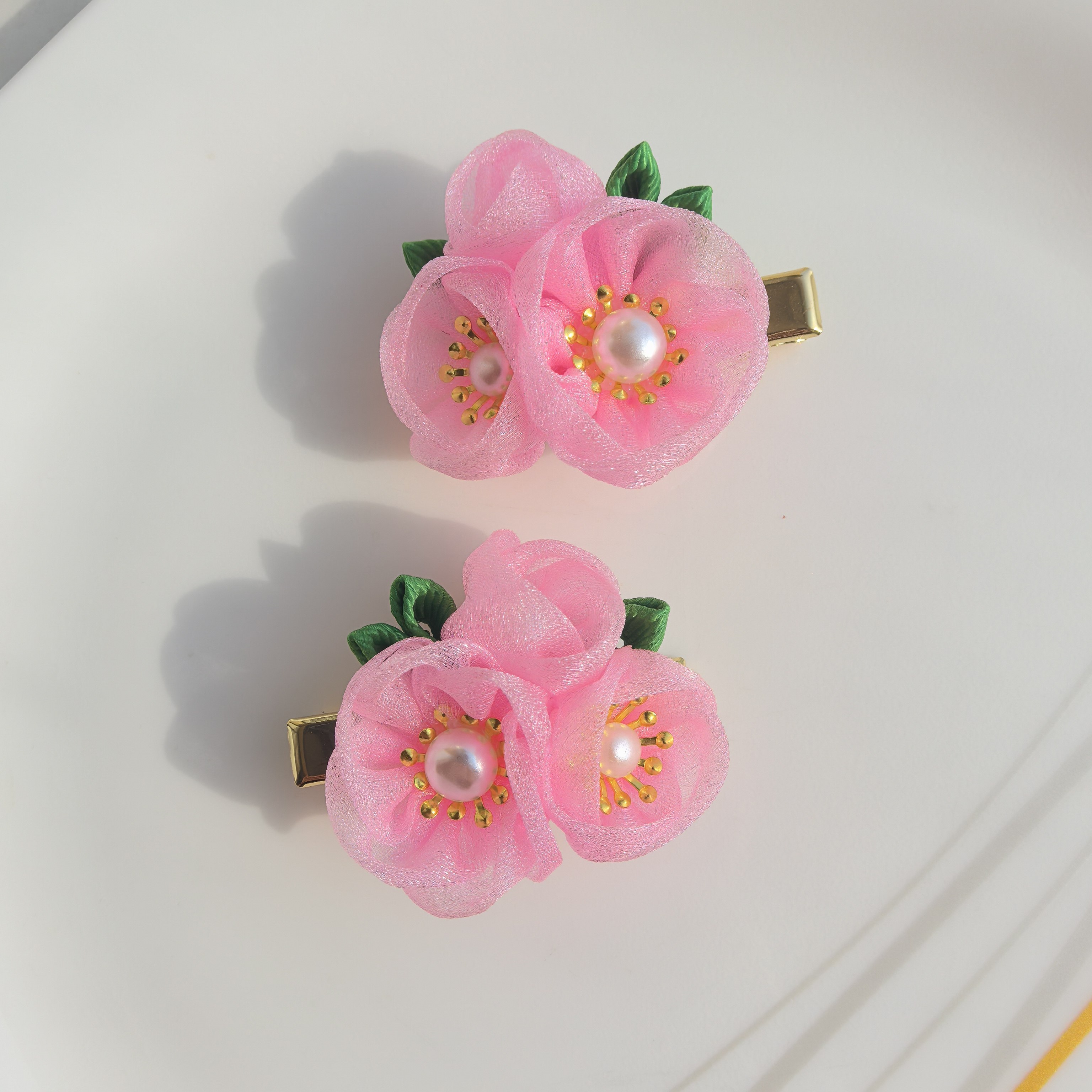 儿童春季新款发饰女童侧边发夹花朵宝宝头饰小女孩创意刘海碎发卡