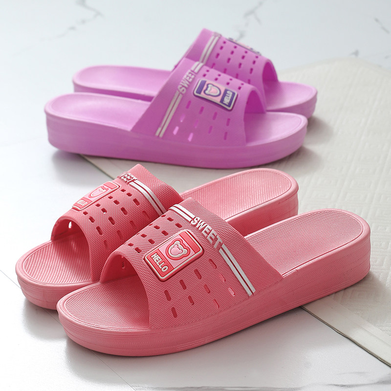 夏季女拖室内居家浴室拖鞋防滑镂空透气厚底坡跟耐磨女士凉拖外穿,居家布艺,居家凉拖/凉鞋,淘宝优惠券,粉丝福利购,淘宝优惠卷