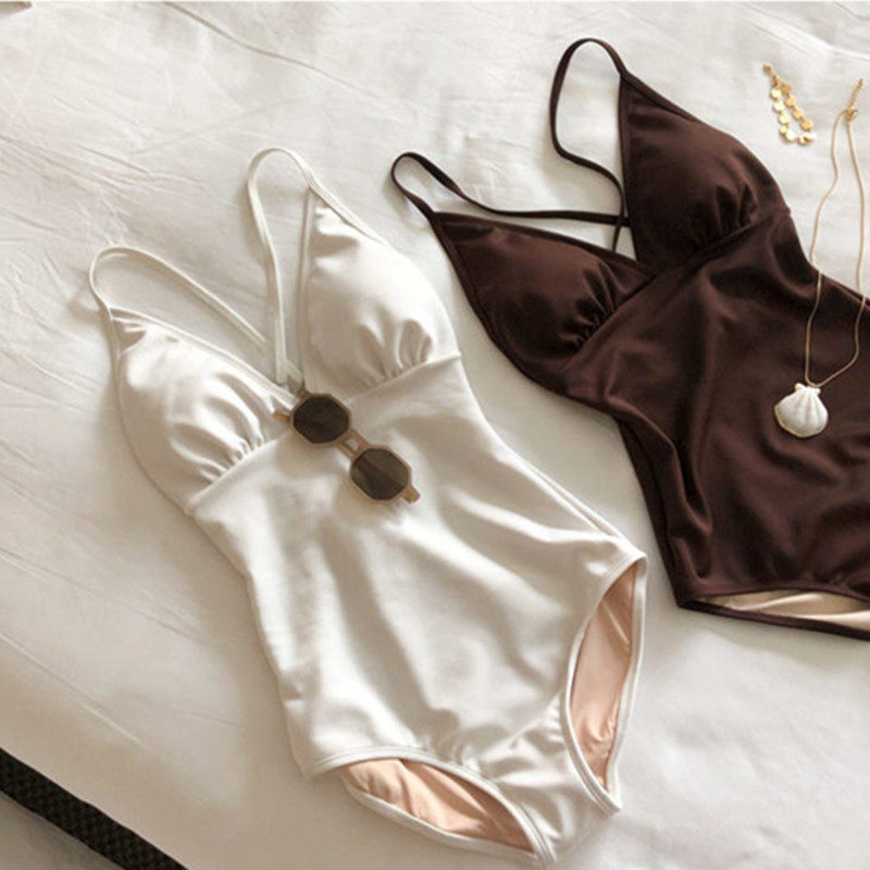 ins新款复古修身连体比基尼大小胸遮肚显瘦网红温泉度假泳衣女,运动/瑜伽/健身/球迷用品,连体泳衣,淘宝优惠券,粉丝福利购,淘宝优惠卷