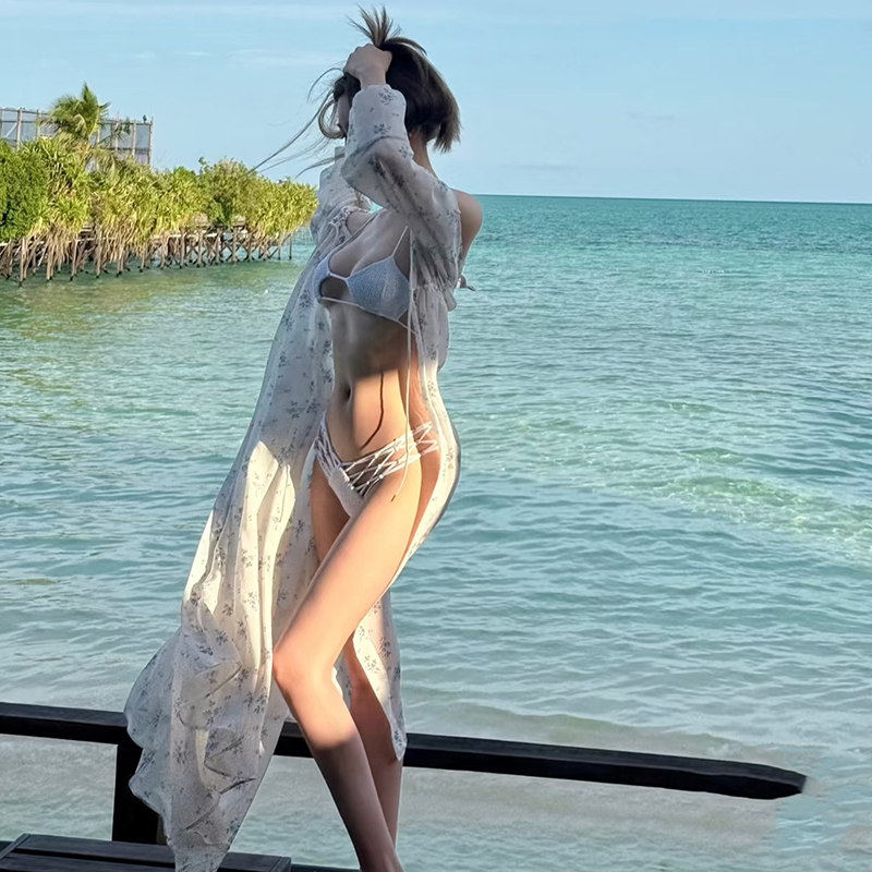 泰国2025新款纯欲风比基尼三件套