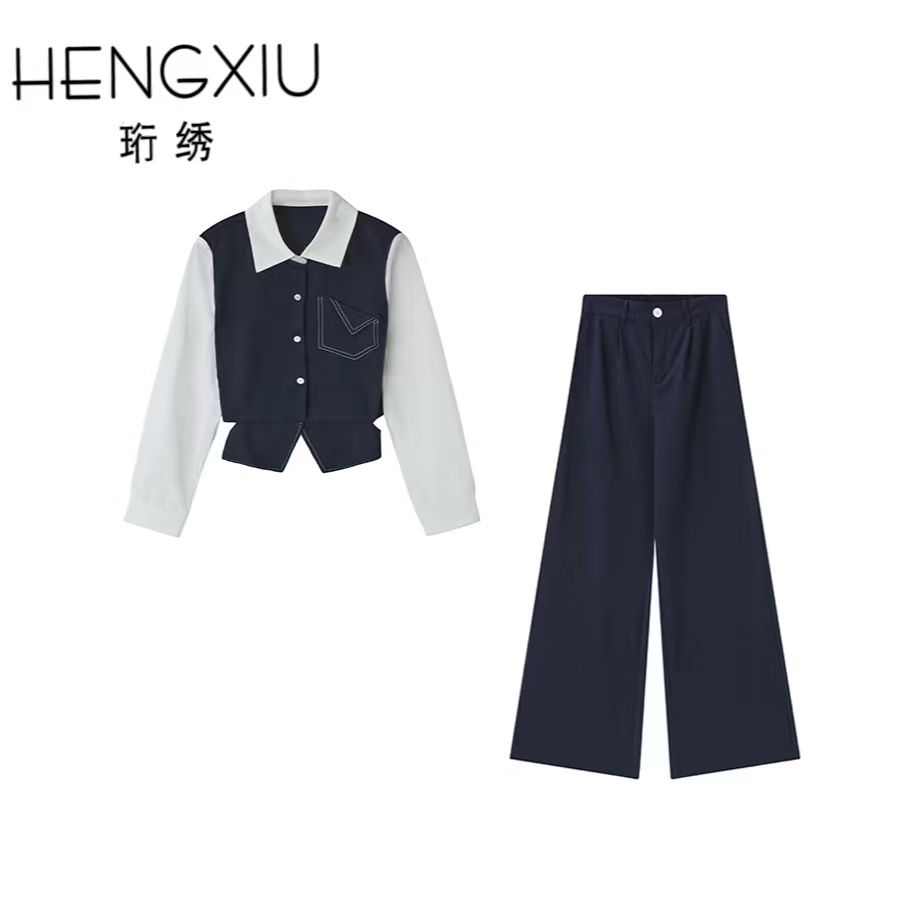 【爆米花粉丝专享】珩绣2025时尚长袖上衣裤子&裙子套装Y-T29814