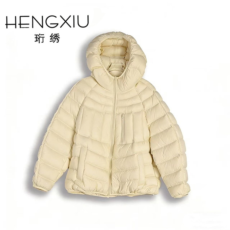 【专柜大清仓】珩绣2026年连帽简约时尚排骨款泡芙羽绒服XY-S011,女装/女士精品,羽绒服,淘宝优惠券,粉丝福利购,淘宝优惠卷