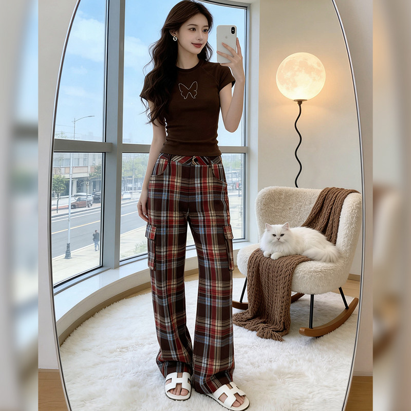 韩版印花休闲日常简约百搭套装女