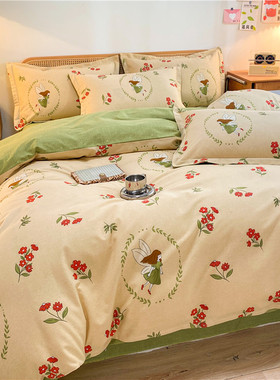 100纯棉被套单双人床180x200x230米全棉加厚1.5单独被罩加厚秋冬