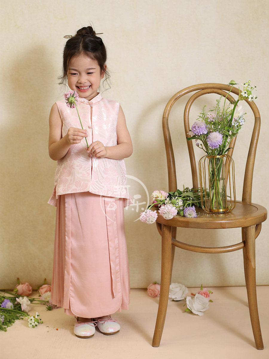 新款亲子薄款女童改良中国风春夏季新中式马面裙汉服对襟马甲套装,童装/婴儿装/亲子装,汉服,淘宝优惠券,粉丝福利购,淘宝优惠卷