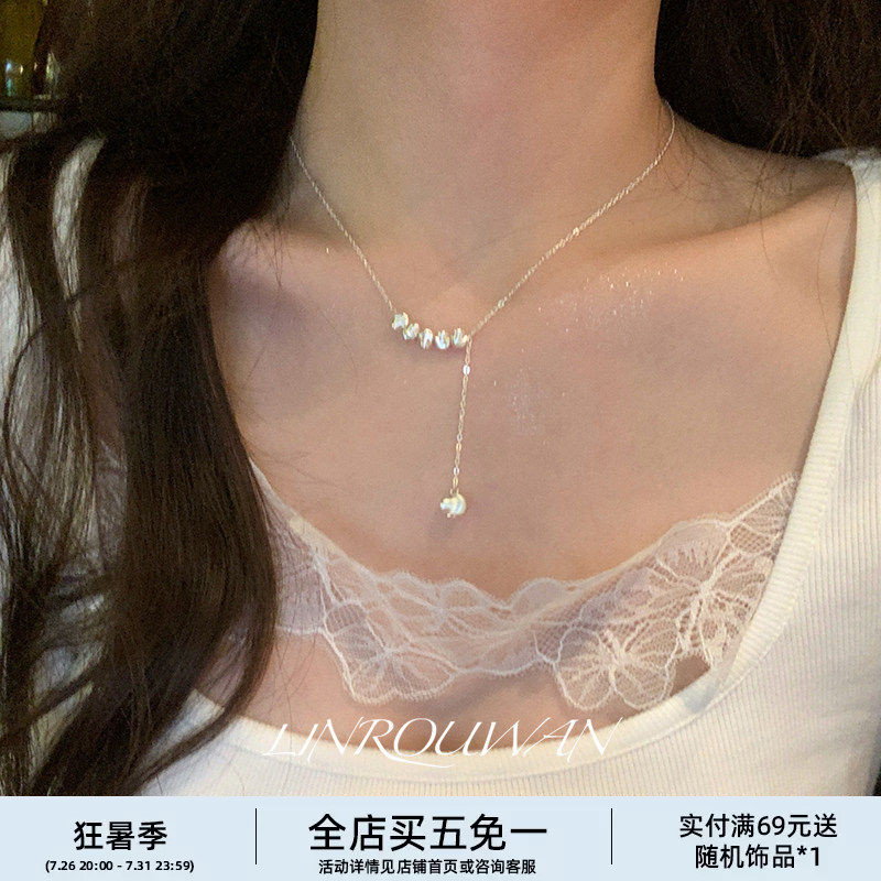 925纯银猫眼珠车花球链条项链
