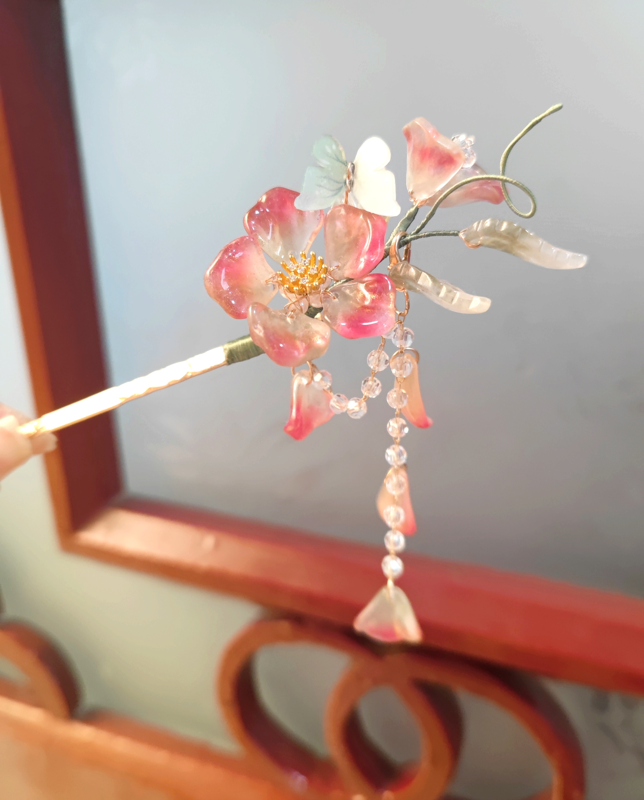 thumbnail for Meet Chang'an's original handmade Hanfu accessories, gradient colors, glazed tassels, hairpins, hairpins, hairpins, and antique jewelry