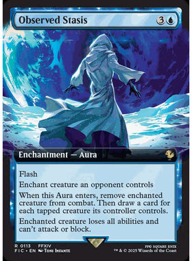 万智牌 停滞之光 Observed Stasis 最终幻想指挥官 FIC 扩画