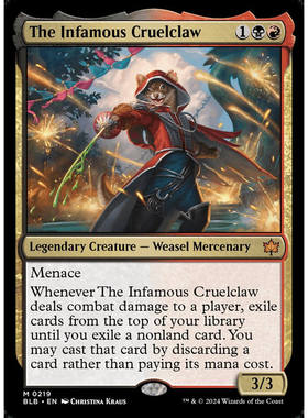 万智牌 恶名昭彰的虐爪 The Infamous Cruelclaw 英文BLB异画闪