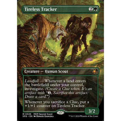 万智牌 不倦追迹人Tireless Tracker 简中/英文平SPG MKM特别来宾