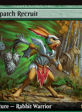 万智牌 爪卫新兵 Pawpatch Recruit 英文 斑隆洛 BLB 扩画闪