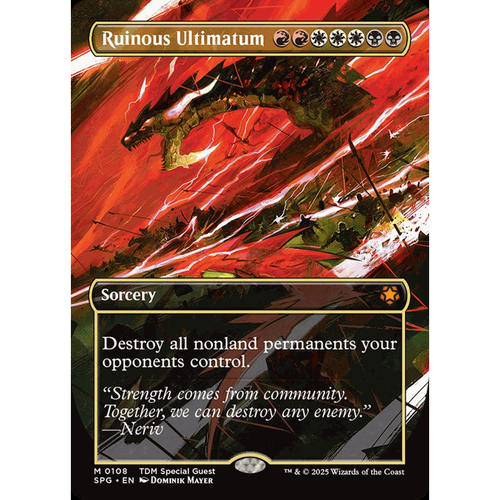万智牌 毁坏通牒Ruinous Ultimatum 异画闪 龙岚录 tdm