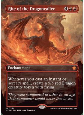 万智牌基石构筑 召龙仪式 Rite of the Dragoncaller FDN