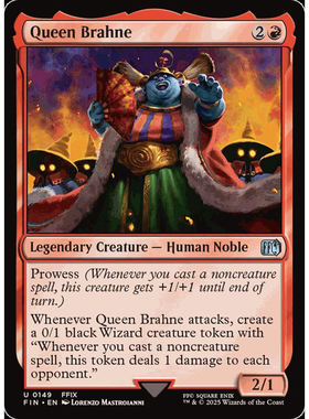 FIN 万智牌 布拉妮女王 最终幻想 银 红色