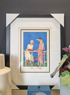 法国插画大师George Barbier作品美国原版进口画芯小众装饰画组合