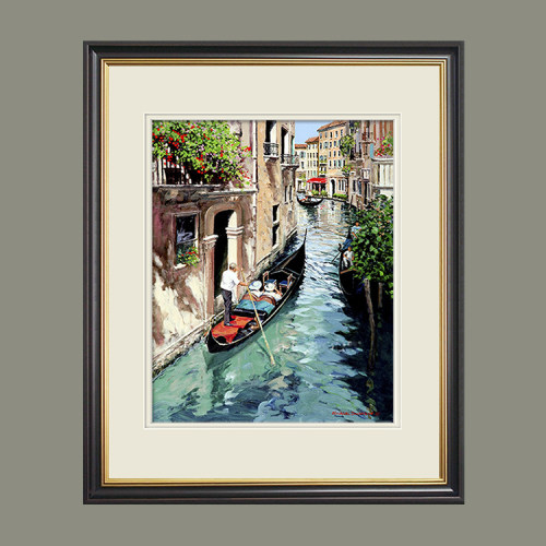 michael威尼斯河流进口芯装饰画