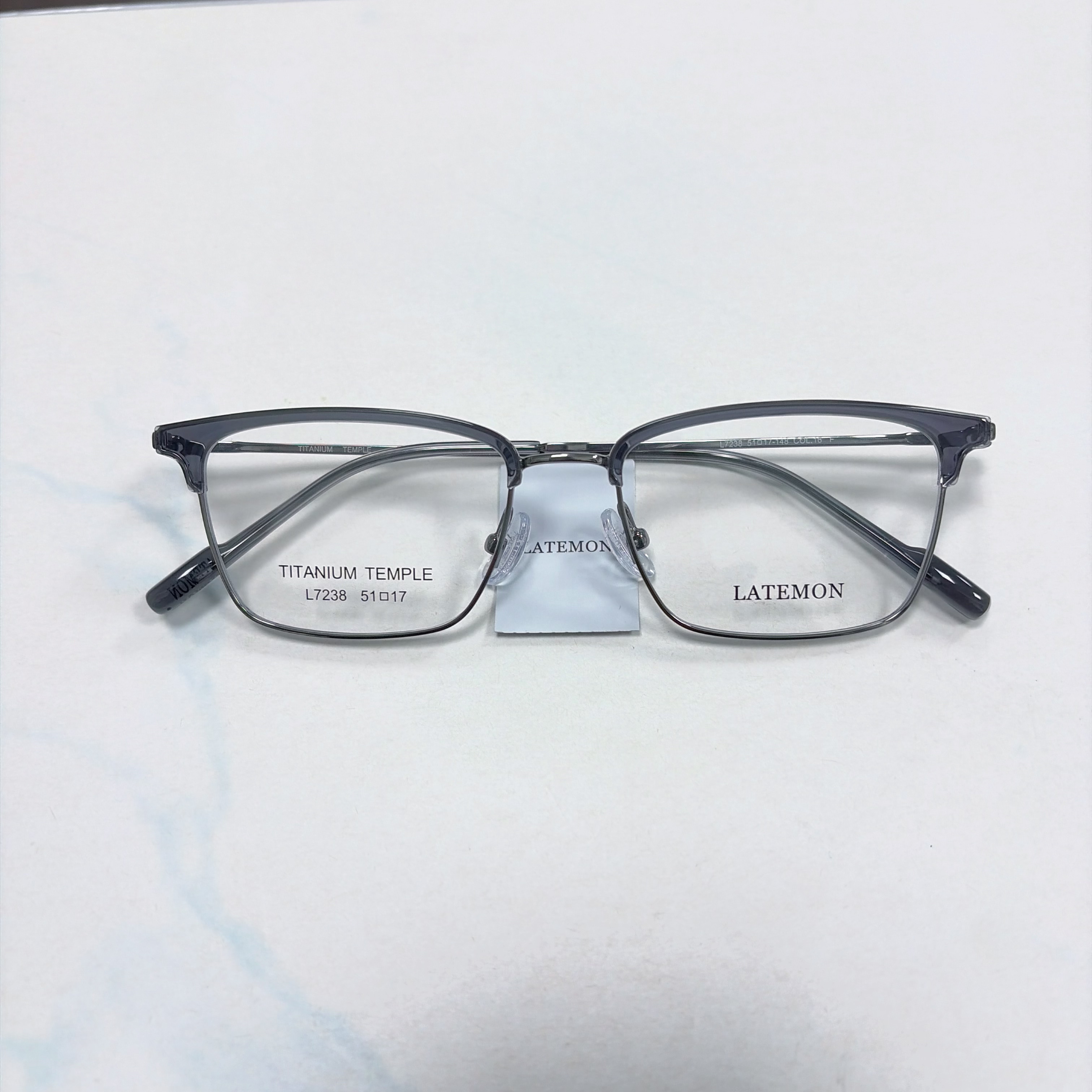 浪特梦新款眼镜框商务休闲潮流钛架超轻眉毛架镜框L7238可配近视