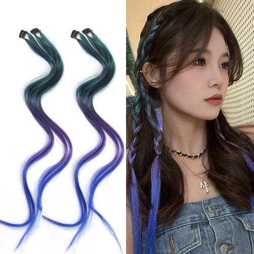 2025新款边夹发夹编发彩绳脏辫发绳女孩成人彩色脏脏辫儿童发带