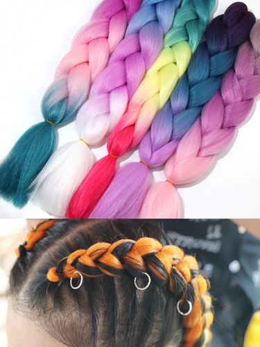 Дреды для плетения волос для детей и взрослых, парик с косичкой, аксессуар для волос, резинка для волос, повязка на голову, популярно в интернете