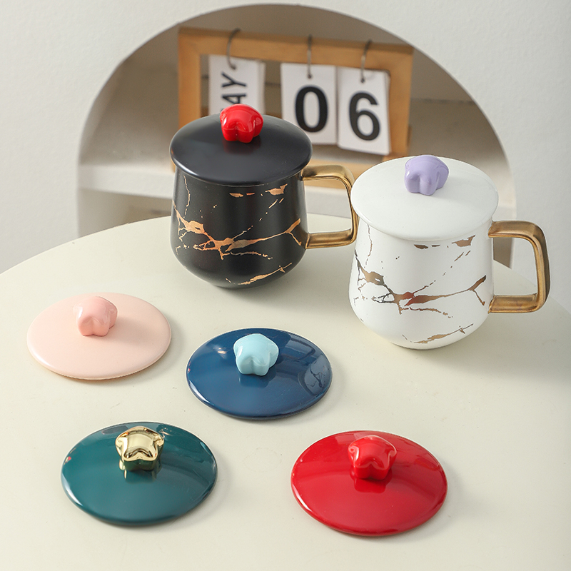 陶瓷茶杯盖通用万能马克杯盖单卖